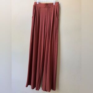 Wide Leg Ribbed Pants